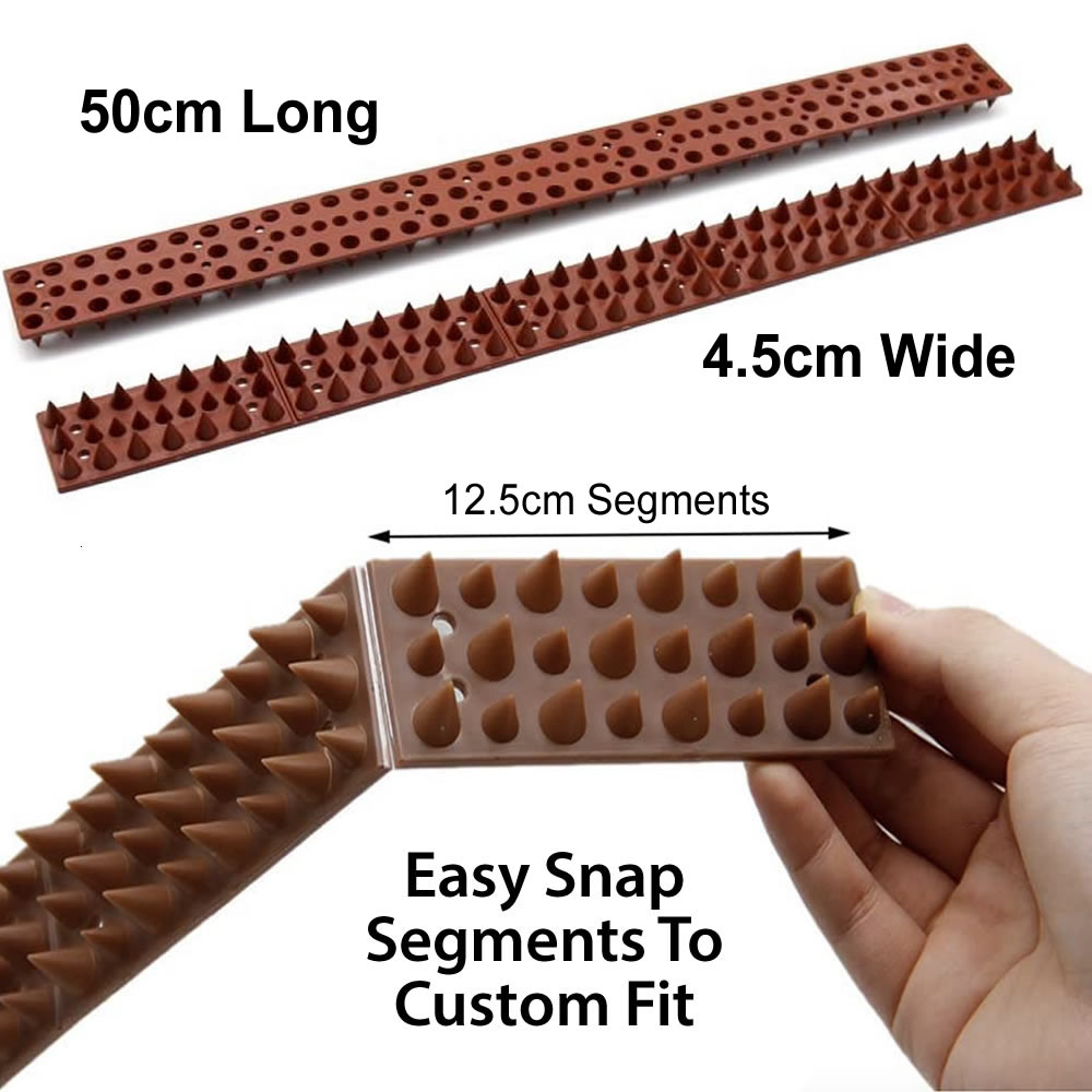 Cat Spikes | Cat Spikes For Fence | Cat Deterrent Spike Strips (per 50cm strip): image 2